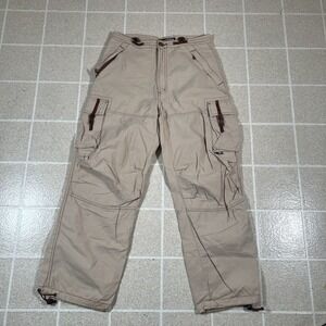 Vintage Y2K Ying Yang Cargo Pants Baggy Tactical Skate Gorpcore Paratrooper